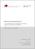 What Are We Weighting For?