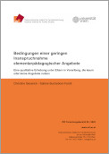 Publikation: Inanspruchnahme elementarpädagogischer Angebote in Vorarlberg
